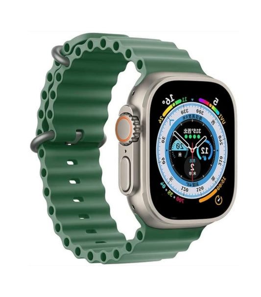 Ultra Smart Watch Green Color For Men & Women - Fitness Activity , Heart Rate , Step Counter & Tracker - Waterproof Display