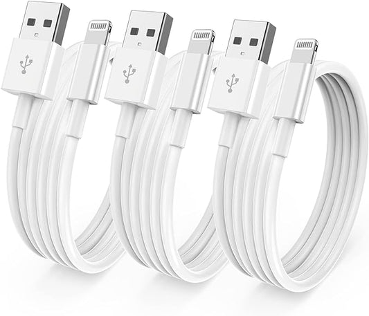 3 Pack [ Apple MFi Certified ] iPhone Fast Charging Cable