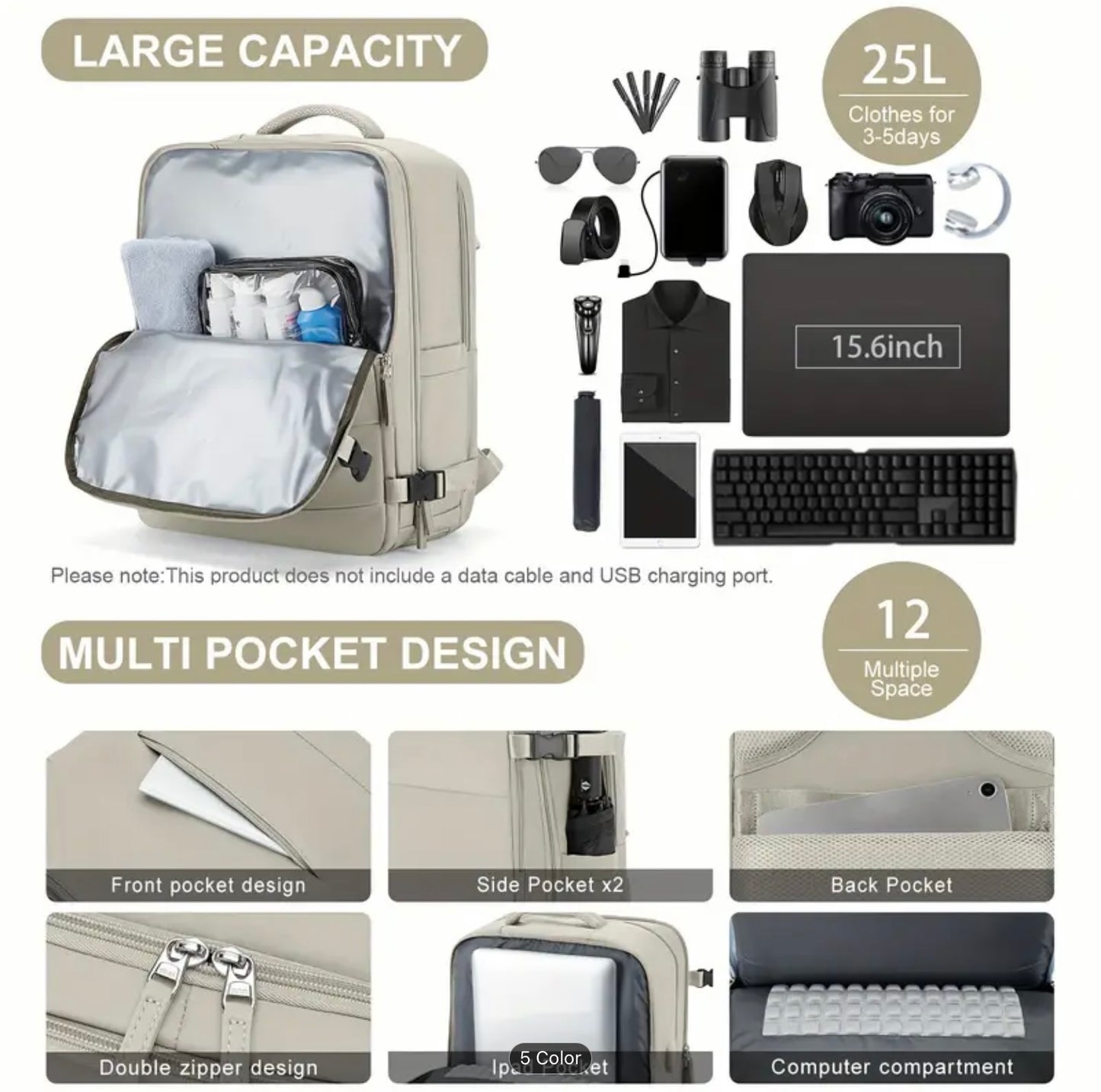 New Style lightweight Travling Bag , Suitable For Travel and Laptop Compartment, water proof