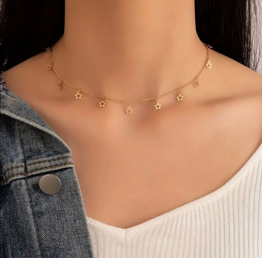 Mekki Star ⭐️ Choker Necklace Clavicle Chain Necklace For Women