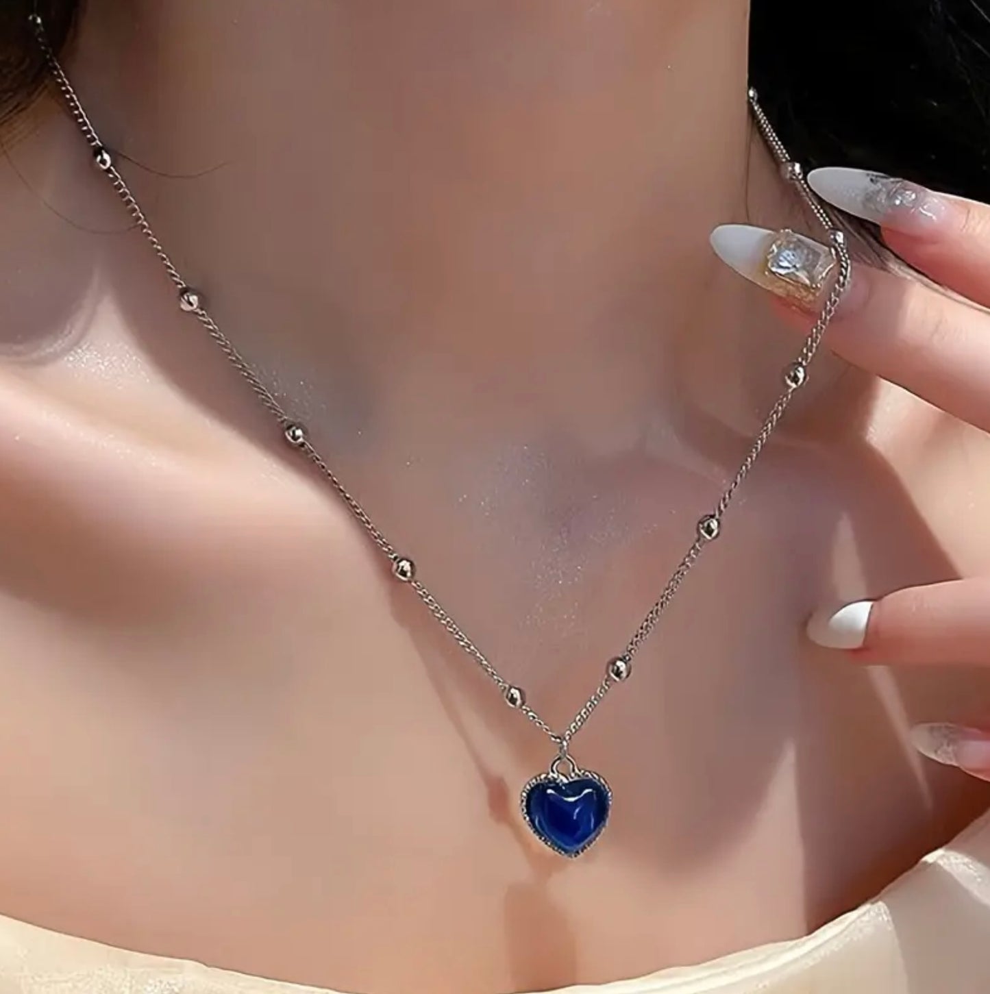 Mekki Love Heart ❤️ Pendant Necklace Sweat Fashion For Wimen Girls Beautiful Gift 💝