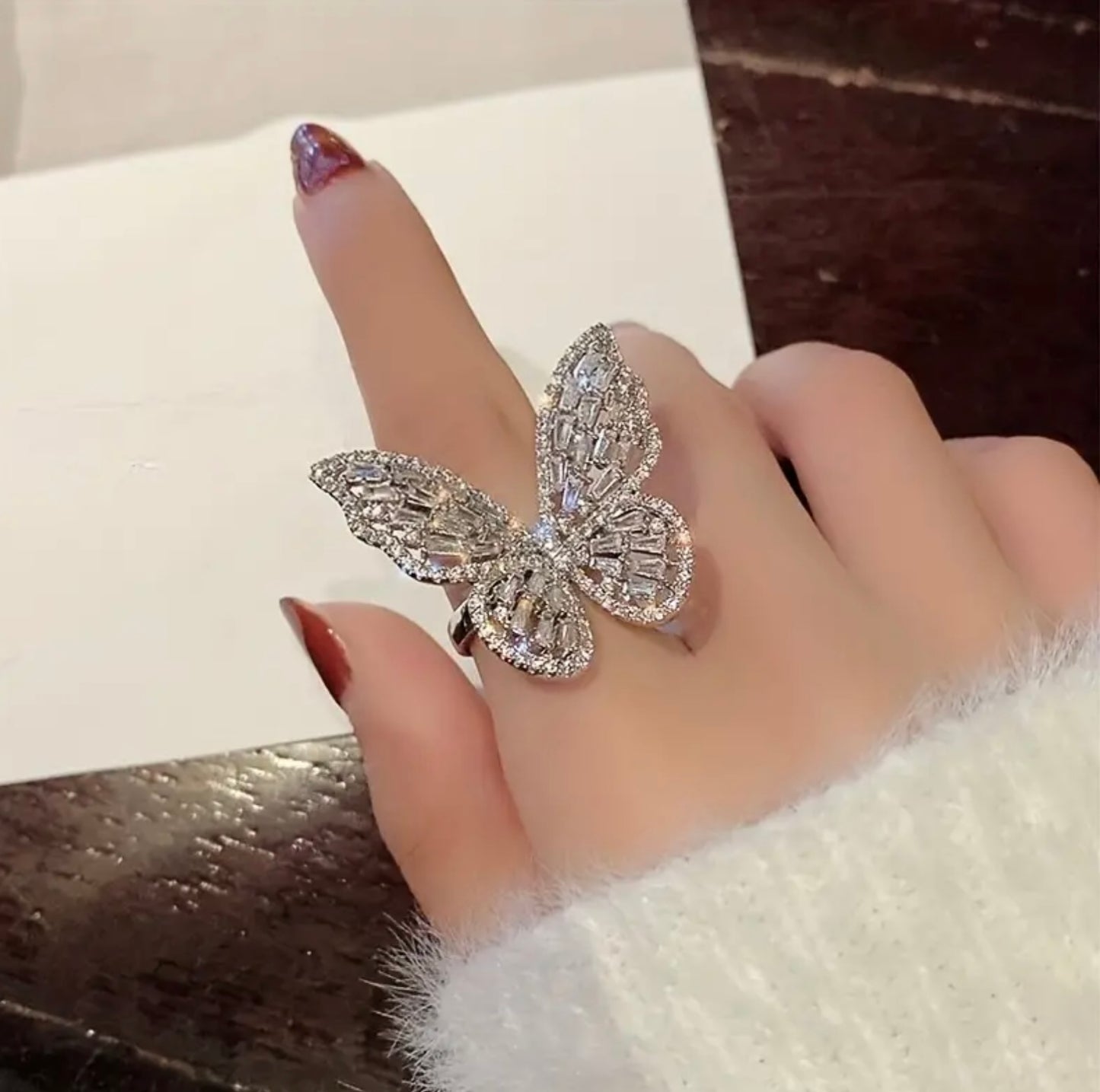Mekki Luxury Style Butterfly 🦋 Ring 💍 ( Adjustable All Finger ) 🔥